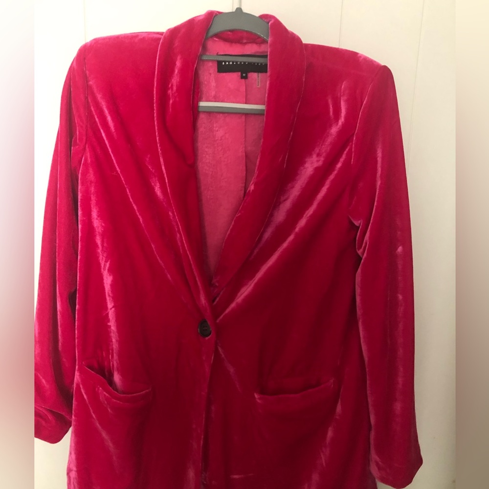 Endless Rose velvet blazer